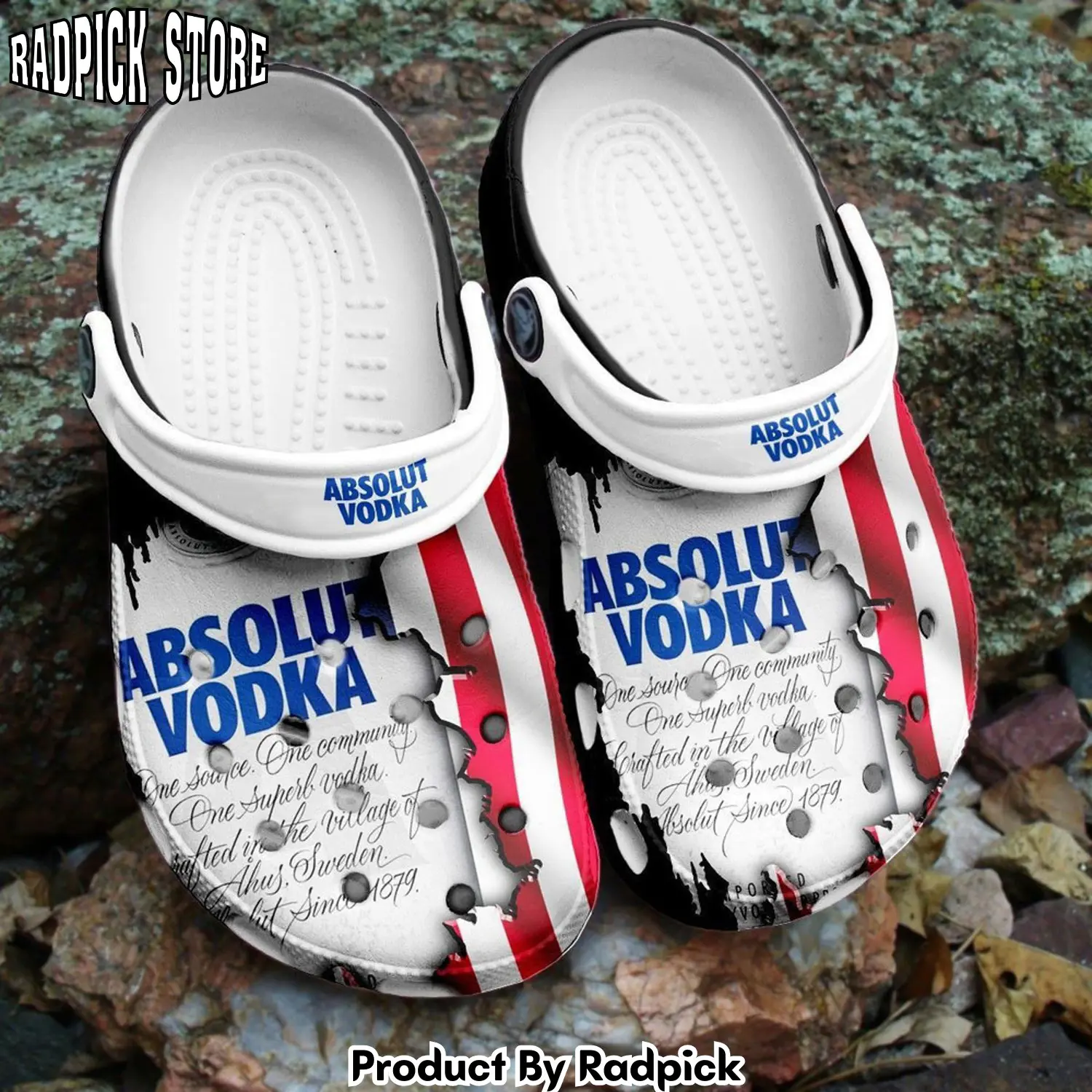 Radpick absolut vodka drinking for men and women rubber clog crocss shoes rp6528348